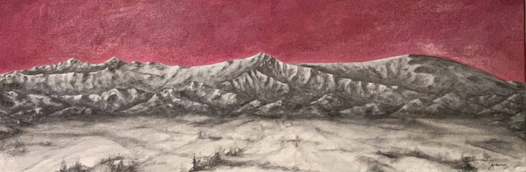 Leon Lithgow |  Four Peaks Series |Pink I  I McAtamney Gallery and Design store | Geraldine NZ